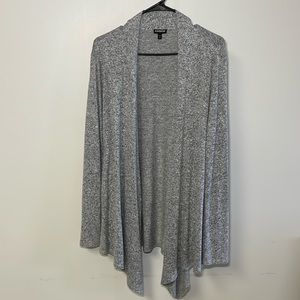 Express Grey Draped Open Front Sweater - Womens Size M